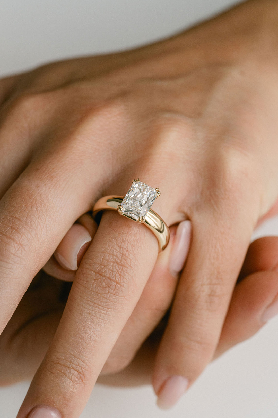Radiant Cut Diamond Promenade Engagement Ring 14k YG - Cavalier Spring Bridal 2024