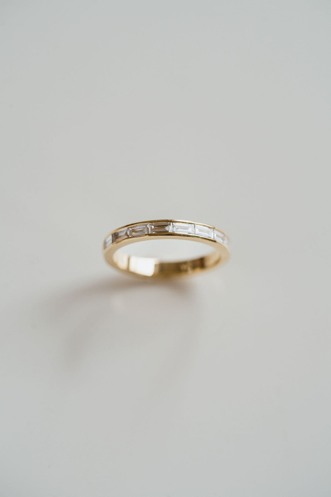 East-West Baguette Diamond Channel Set Band