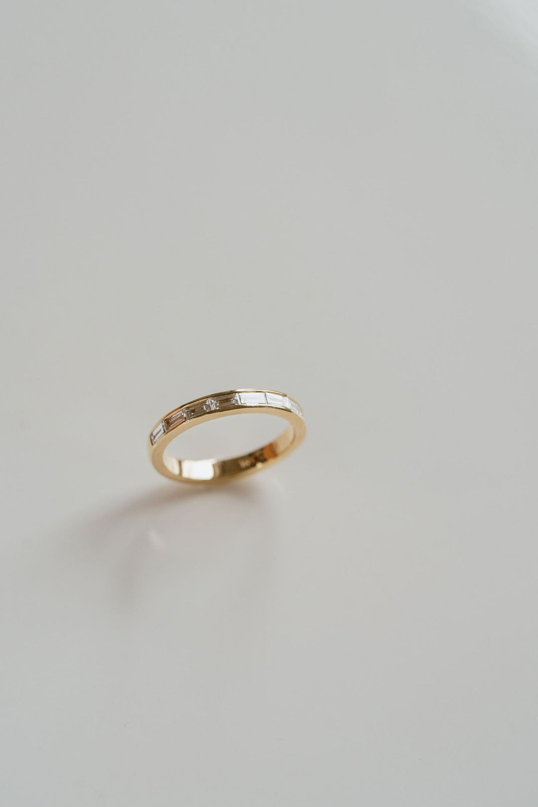 East-West Baguette Diamond Channel Set Band