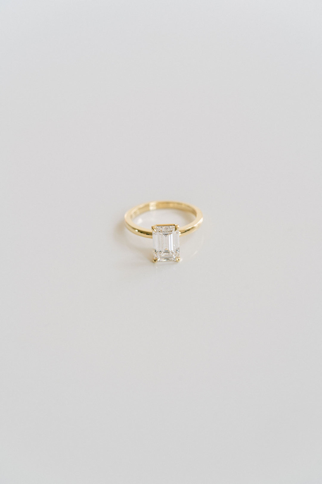 Emerald Cut Diamond Solitaire
