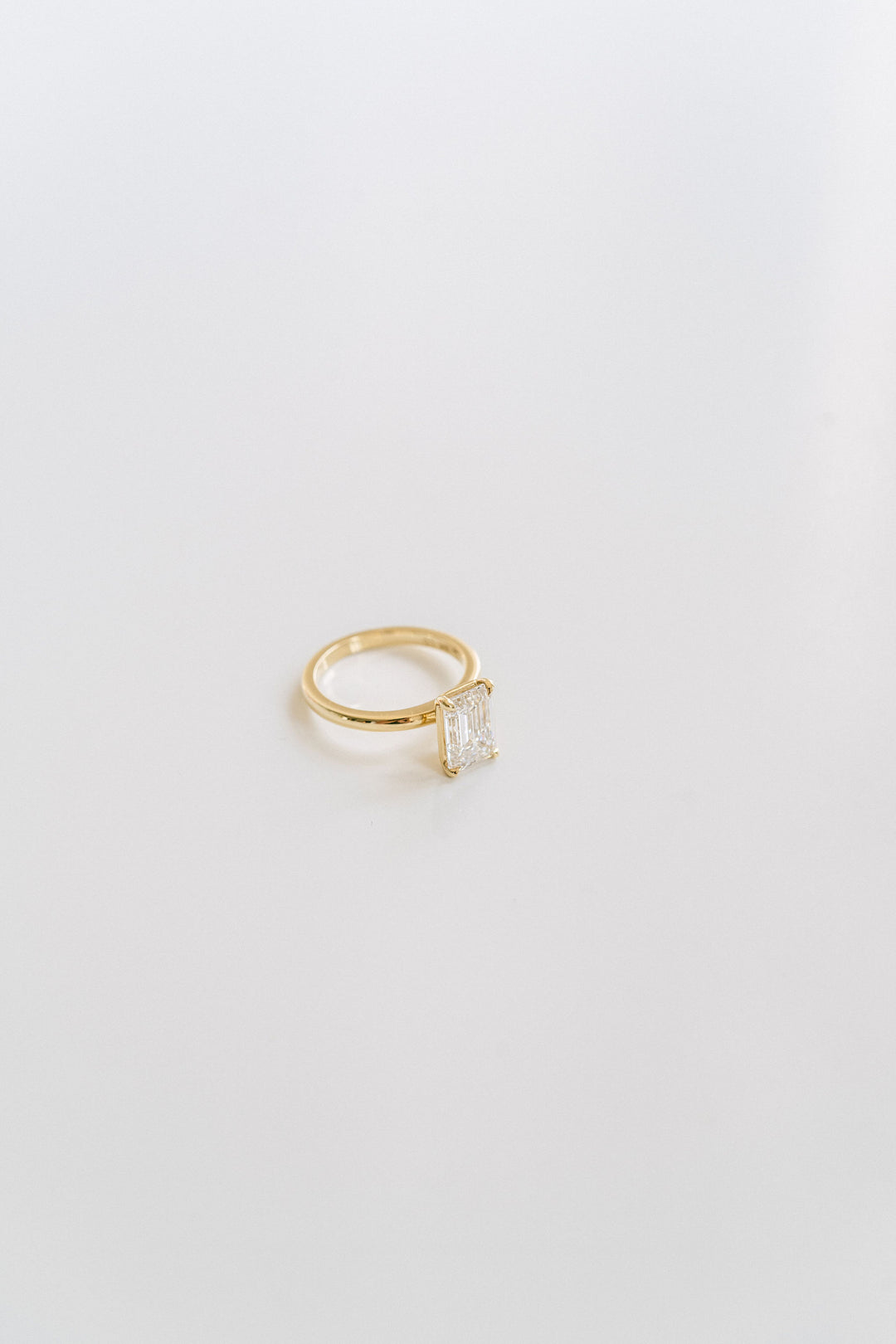 Emerald Cut Diamond Solitaire