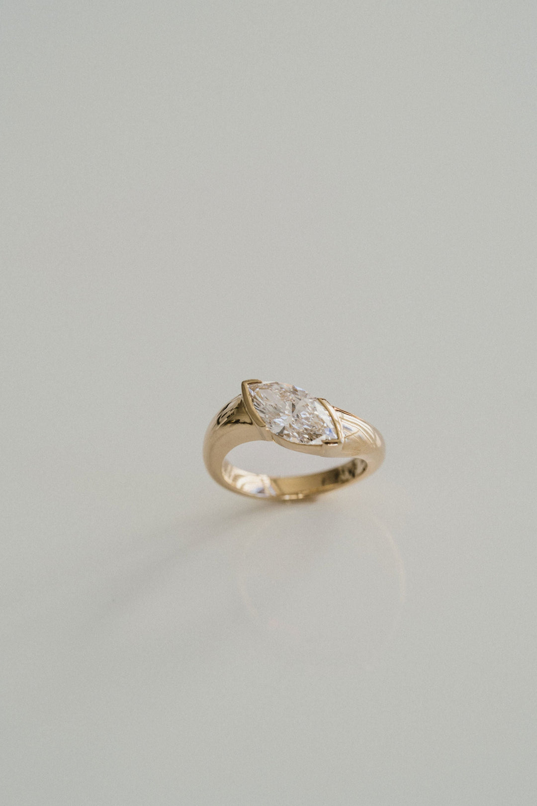Marquise Cut Diamond East-West Cruise Ring