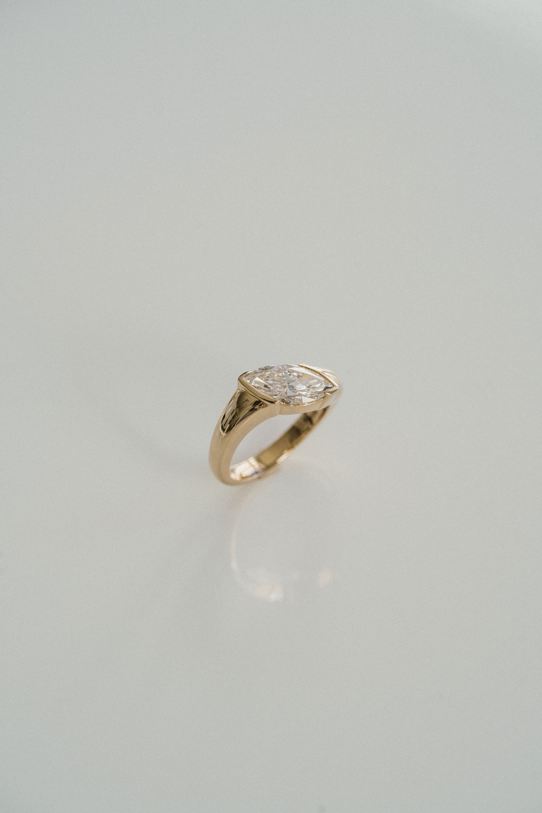 Marquise Cut Diamond East-West Cruise Ring