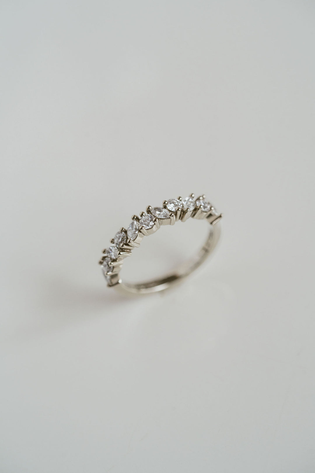 Marquise Cut and Round Brilliant Diamond Alternating Band - 4.0mm