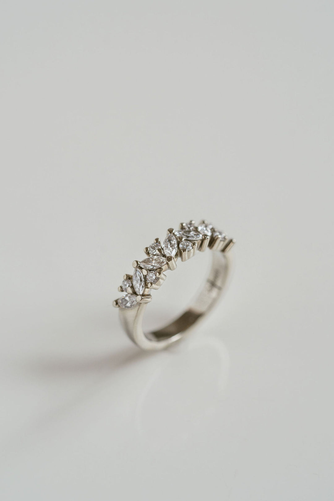 Marquise Cut and Round Brilliant Diamond Alternating Band - 5.0mm