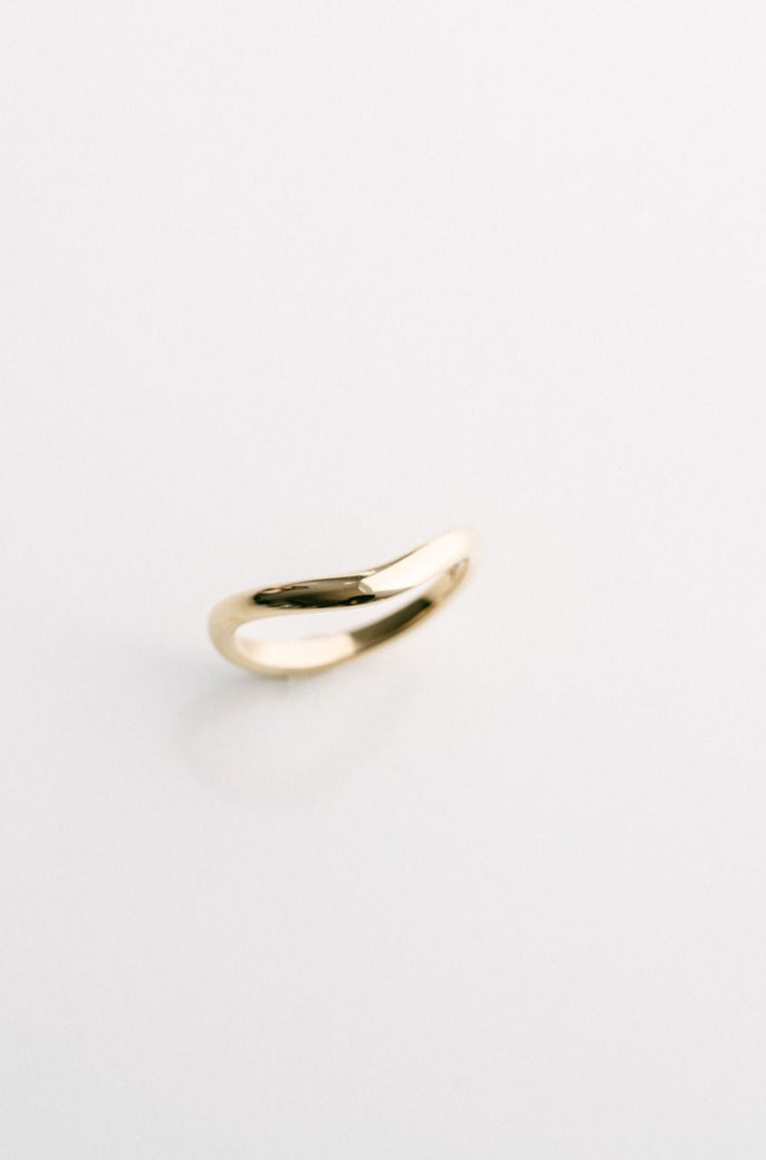 Adagio Band Cavalier Spring Bridal 2024 Collection 14k Yellow Gold Wedding Band