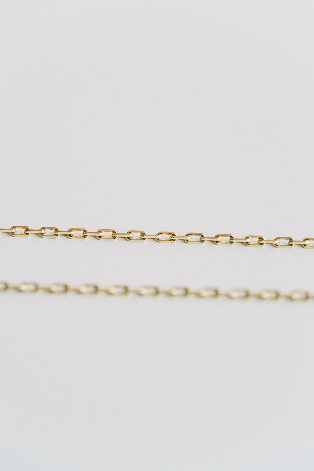 Solid Gold Cable Chain 18"