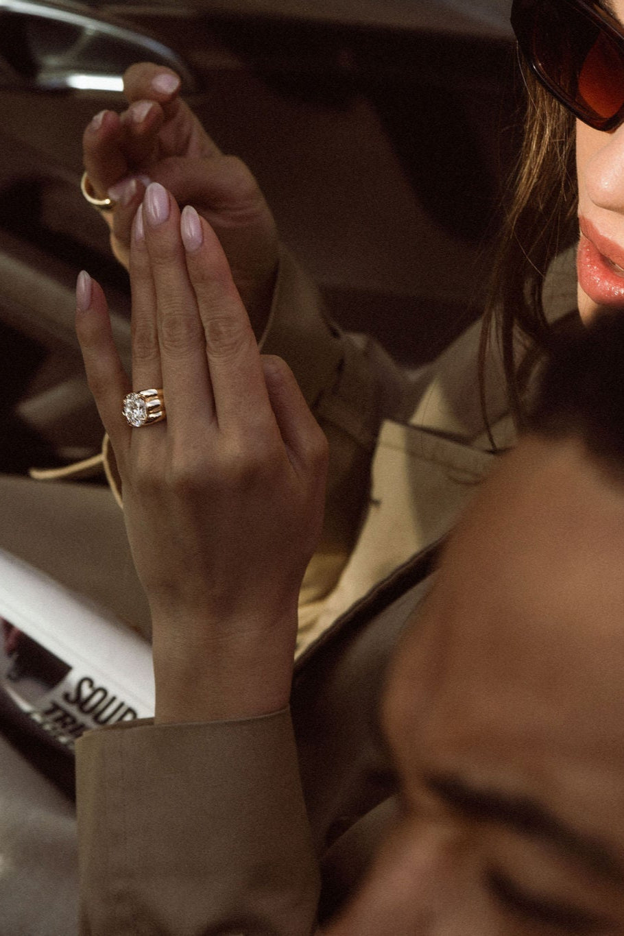 Oval Diamond Aria Ring