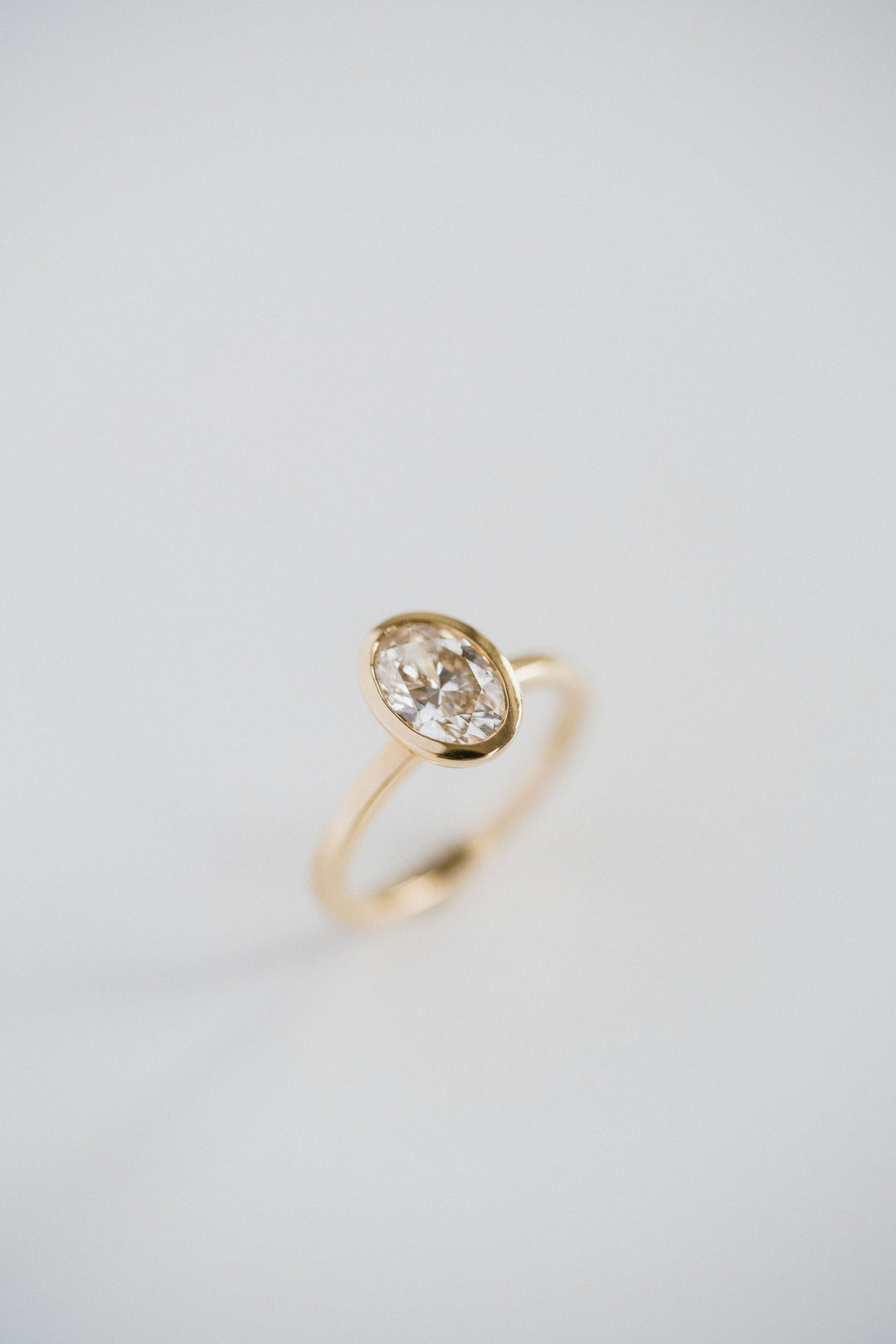 Oval Full Bezel Diamond