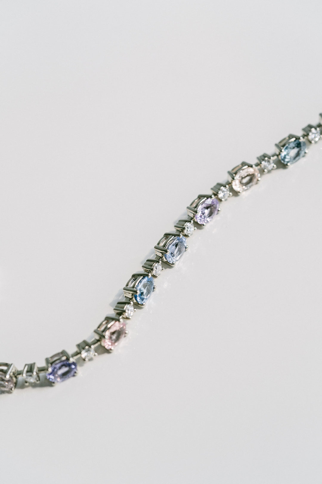 Oval Pastel Sapphire Bracelet