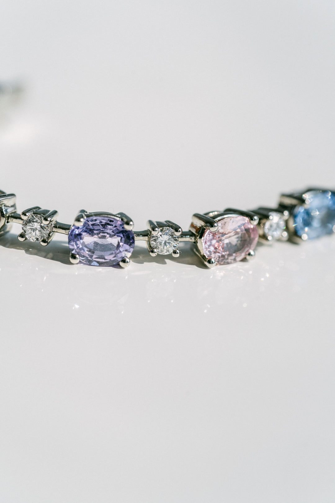 Oval Pastel Sapphire Bracelet