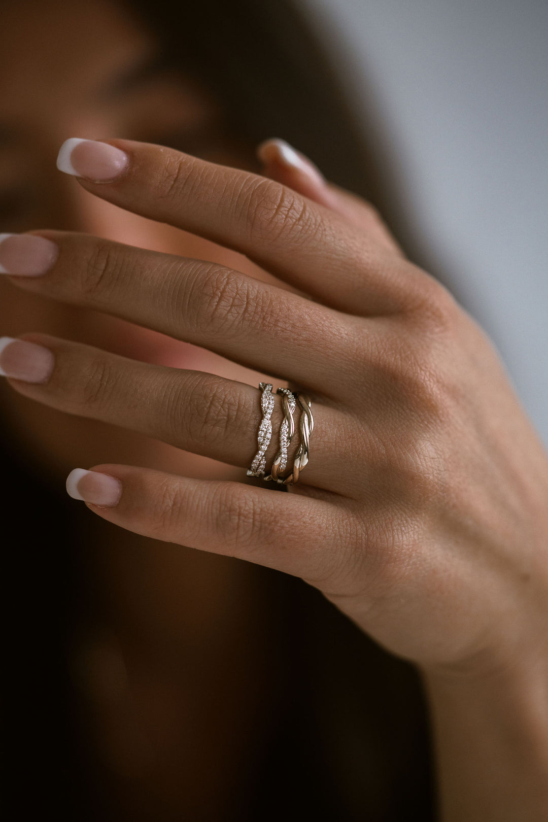 Weave Band - 1 Row of Diamonds