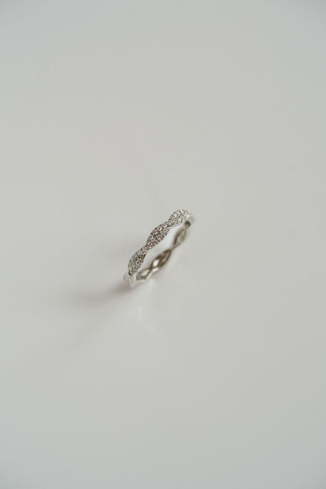 Weave Band - 2 Rows of Diamonds