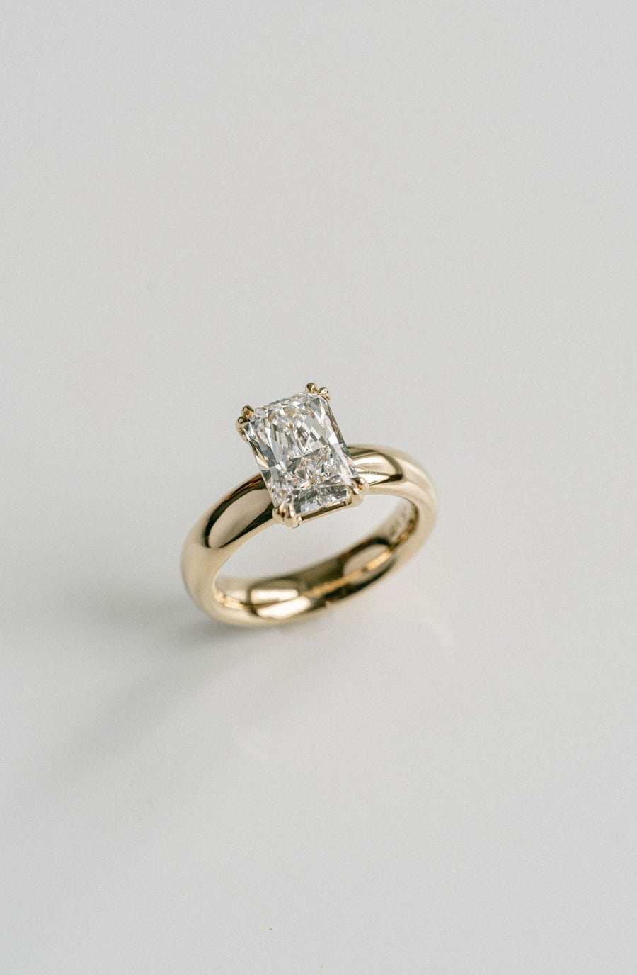 Radiant Cut Diamond Promenade Engagement Ring 14k YG - Cavalier Spring Bridal 2024
