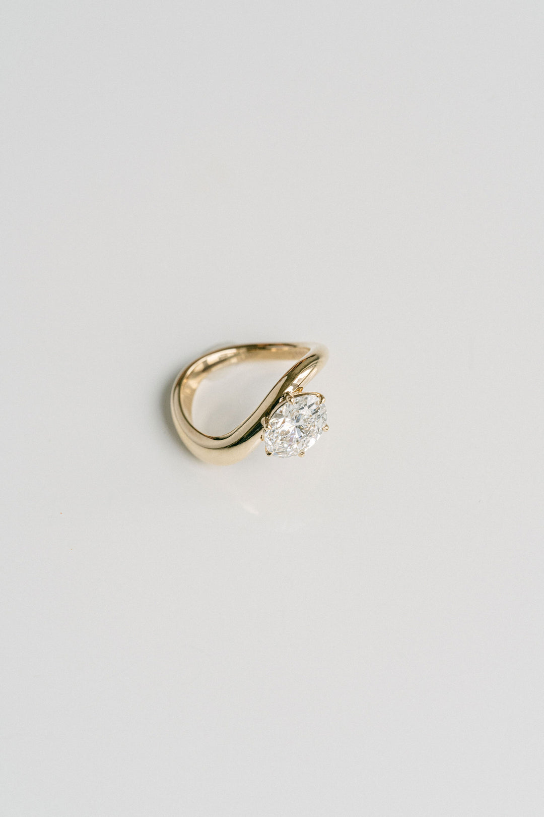 Oval Diamond Embrace Ring 14k YG - Spring Bridal 2024 Cavalier CollectionOval Diamond Embrace Ring 14k YG - Spring Bridal 2024 Cavalier Collection