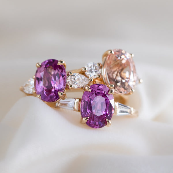 Cavalier Fine Jewelry Pink Sri Lankan Sapphire Engagement Rings