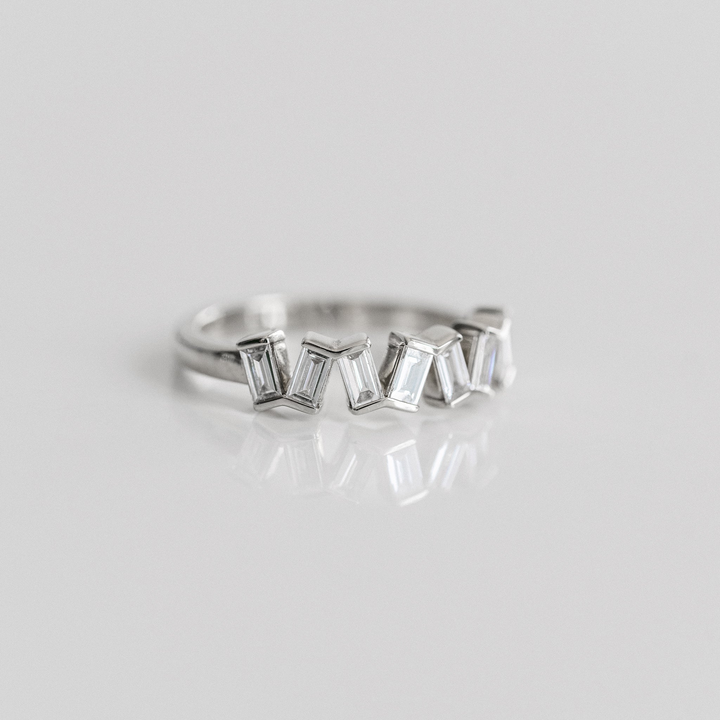 Baguette Bezel Domino Diamond Band