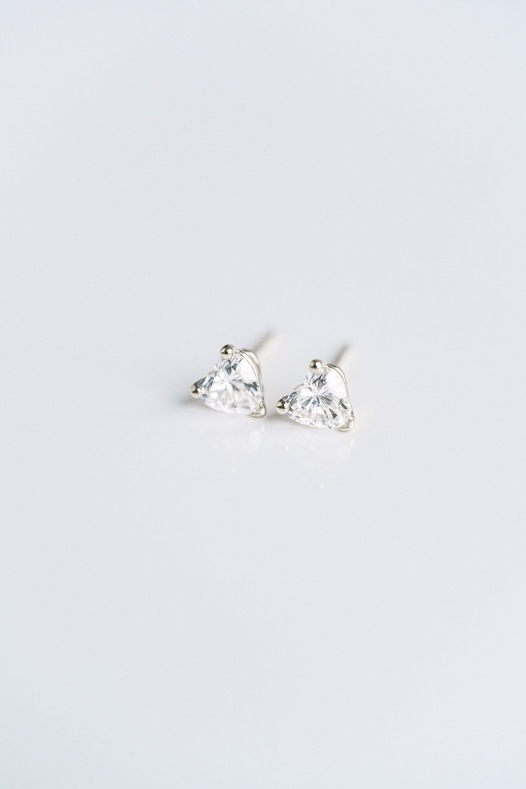 Heart Shape Diamond Studs
