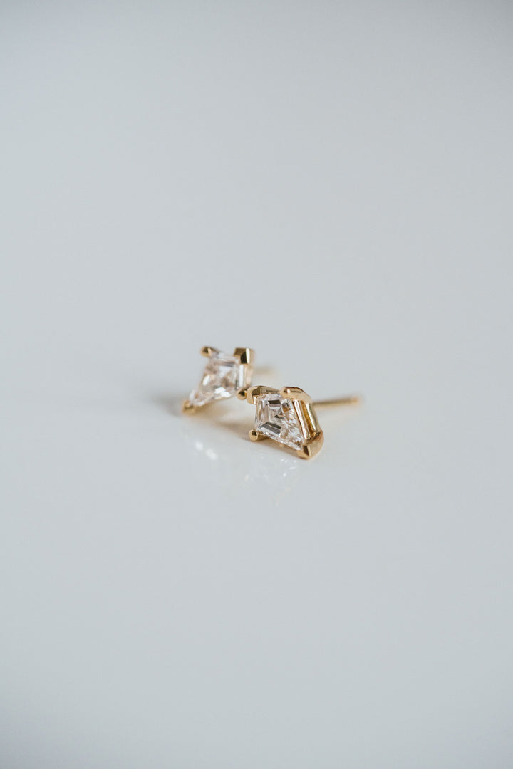 Kite Shape Diamonds Studs