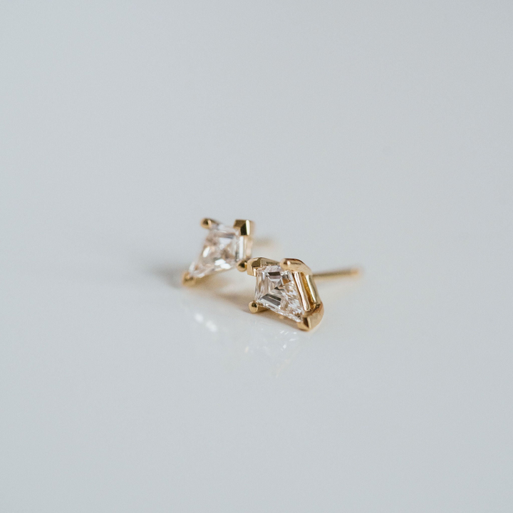 Kite Shape Diamonds Studs
