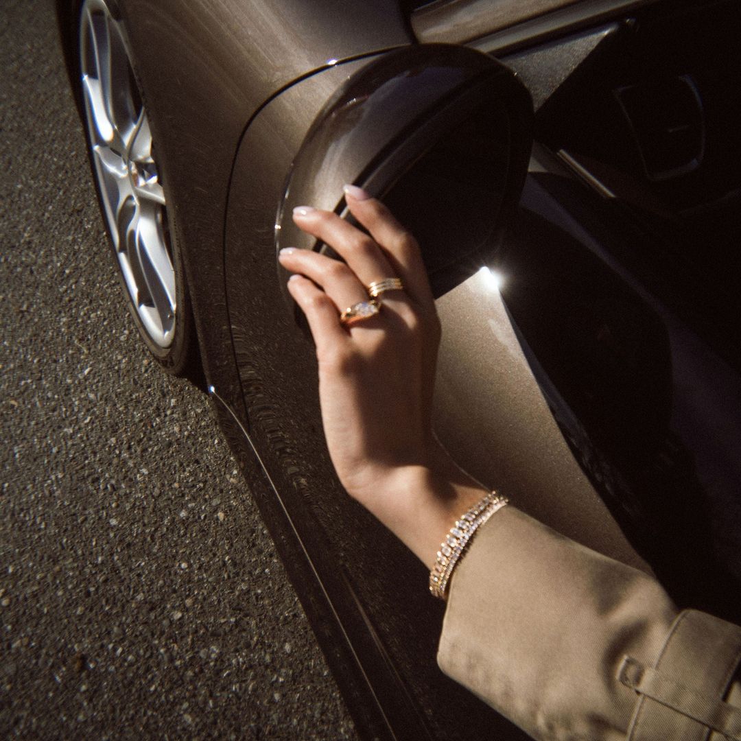 Marquise Cut Diamond East-West Cruise Ring