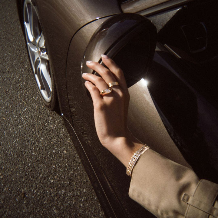 Marquise Cut Diamond East-West Cruise Ring