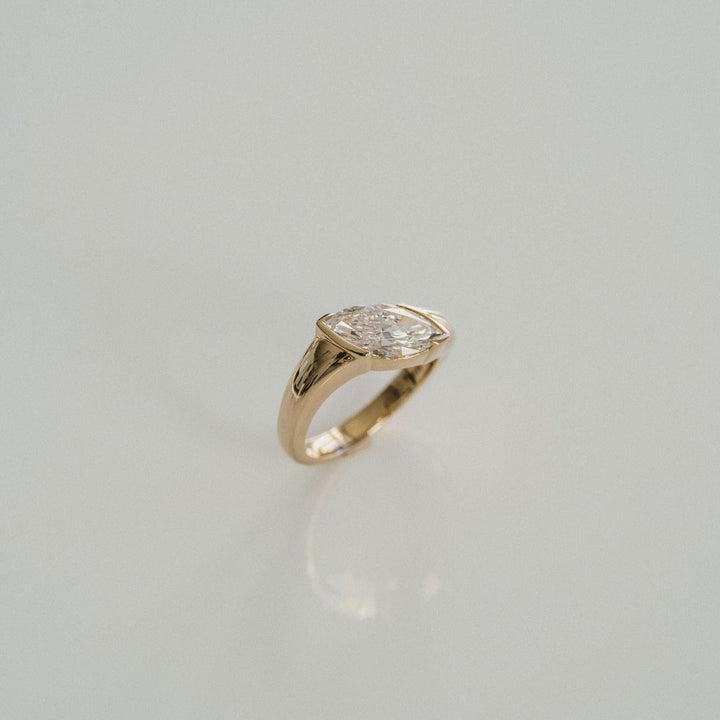 Marquise Cut Diamond East-West Cruise Ring