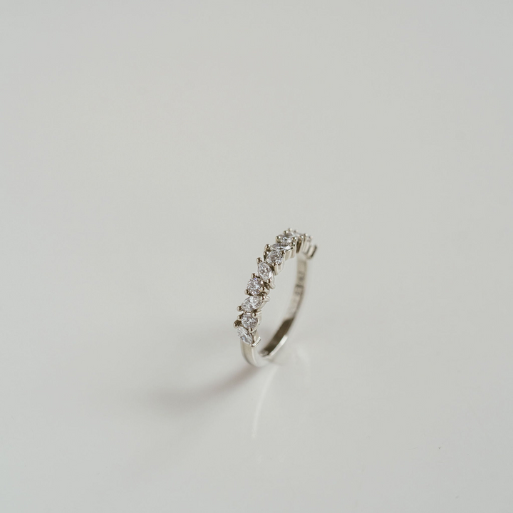 Marquise Cut and Round Brilliant Diamond Alternating Band - 4.0mm