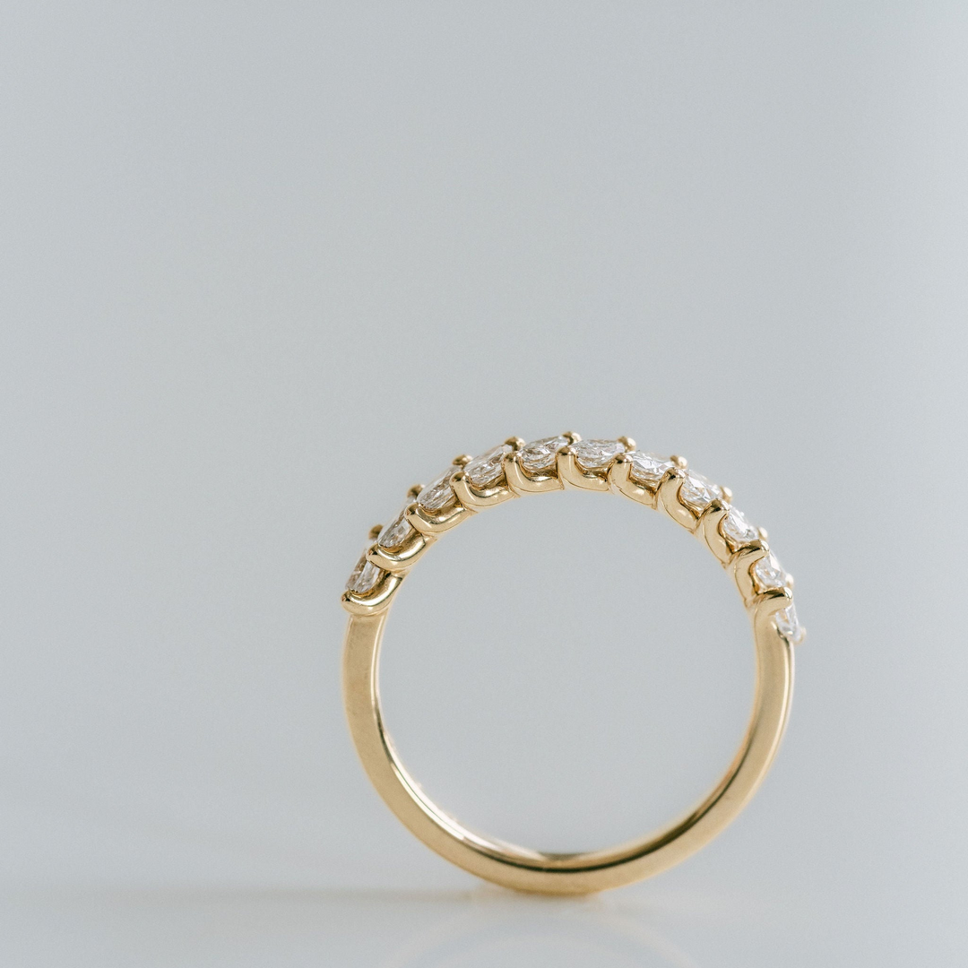 Marquise Diamond Scallop Band