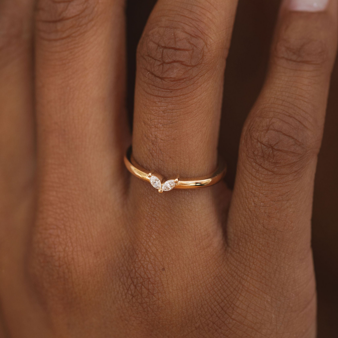 Double Marquise Diamond Band