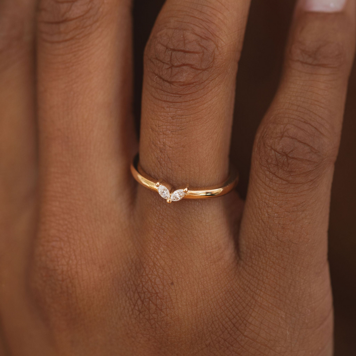 Double Marquise Diamond Band