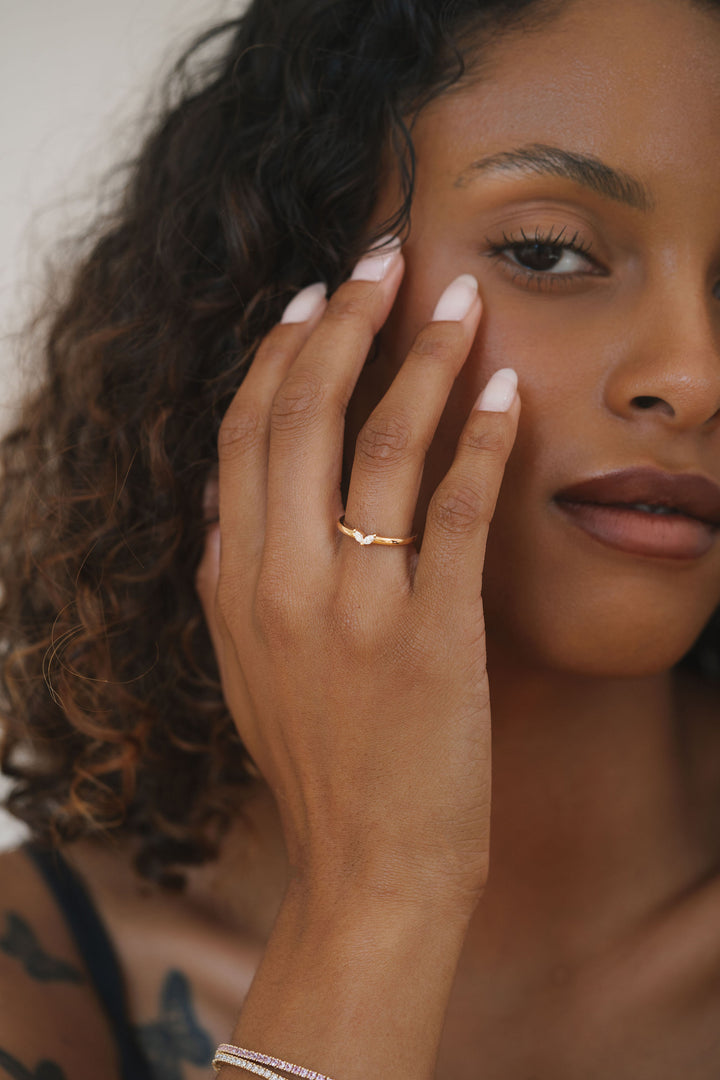 Double Marquise Diamond Band