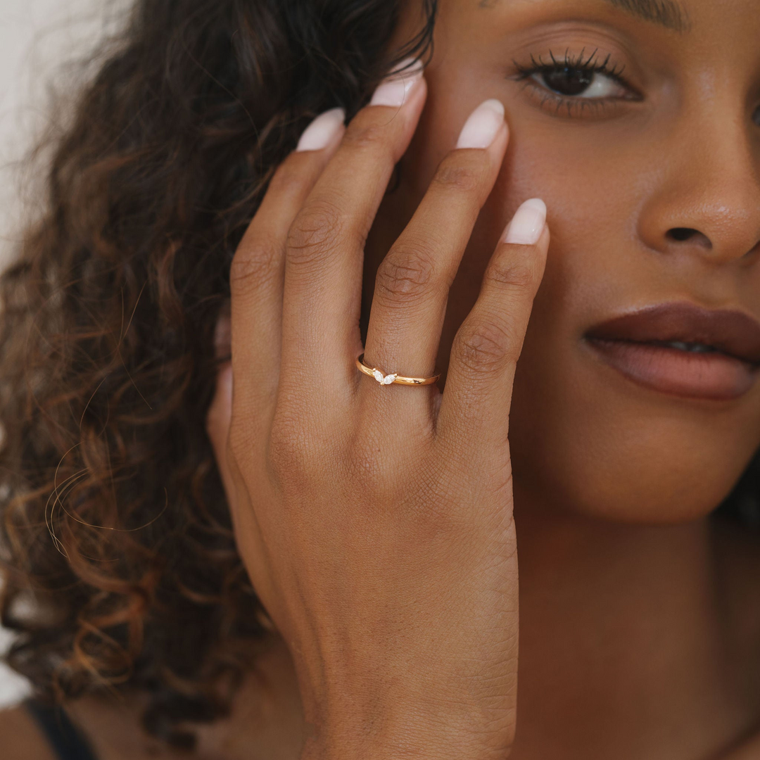 Double Marquise Diamond Band