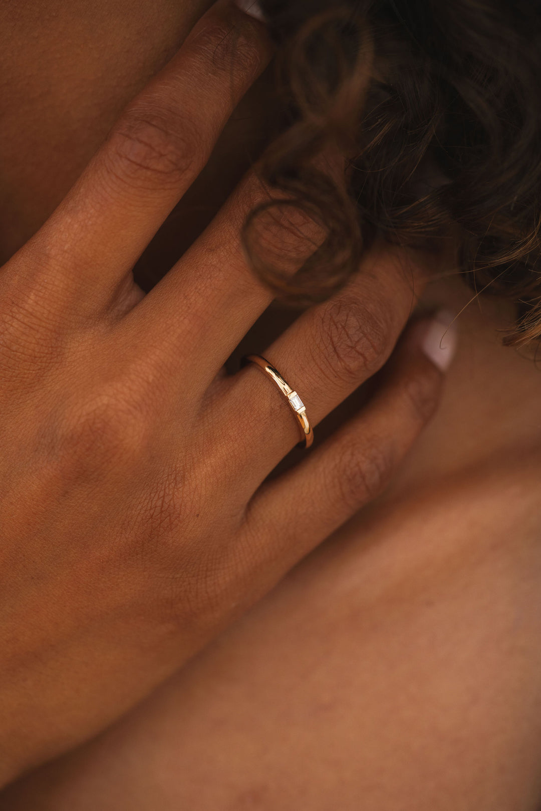 Single Baguette Diamond Band