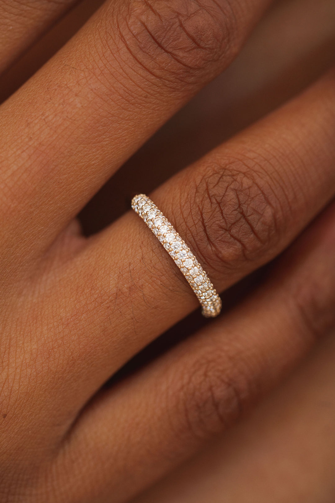 Domed Micropavè Band