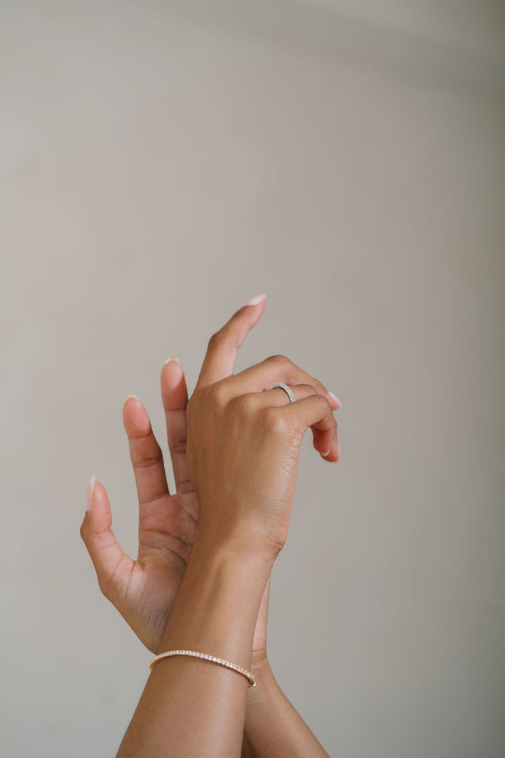 Domed Micropavè Band