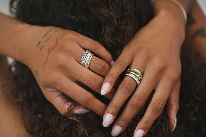 Emerald Pavè Band - 1.8mm