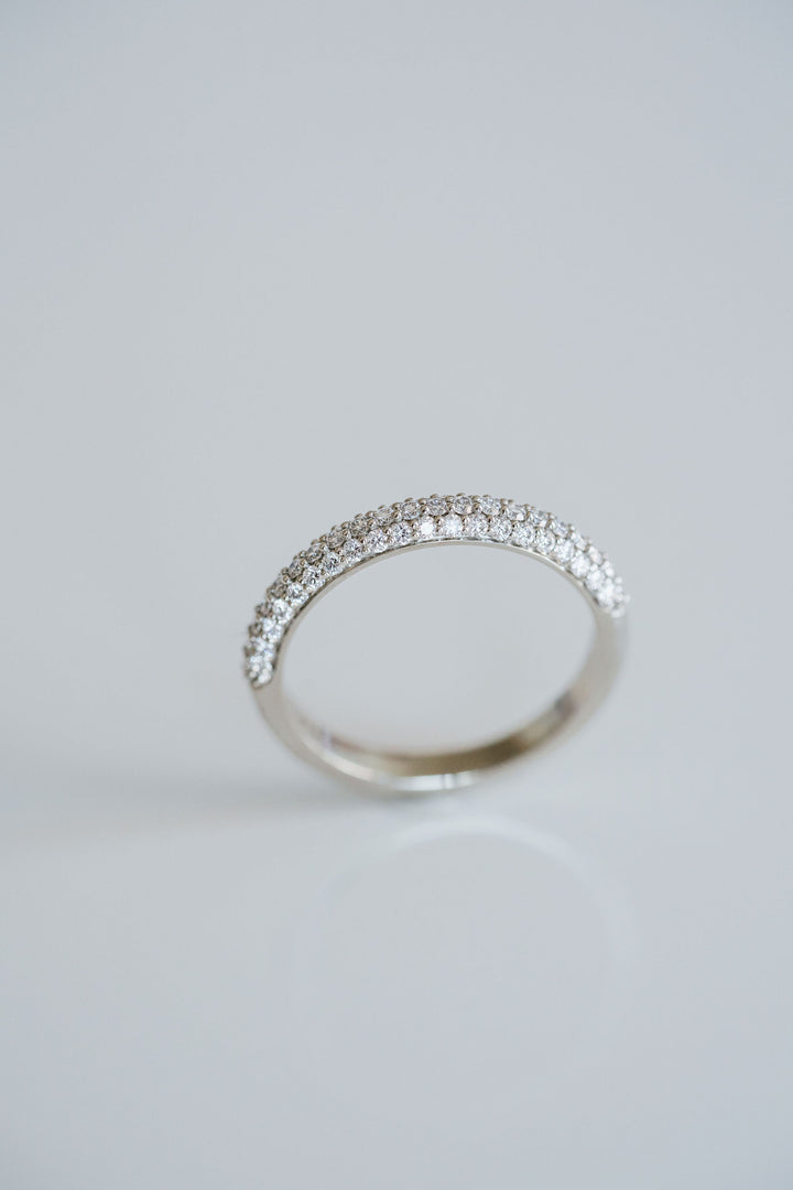 Domed Micropavè Band