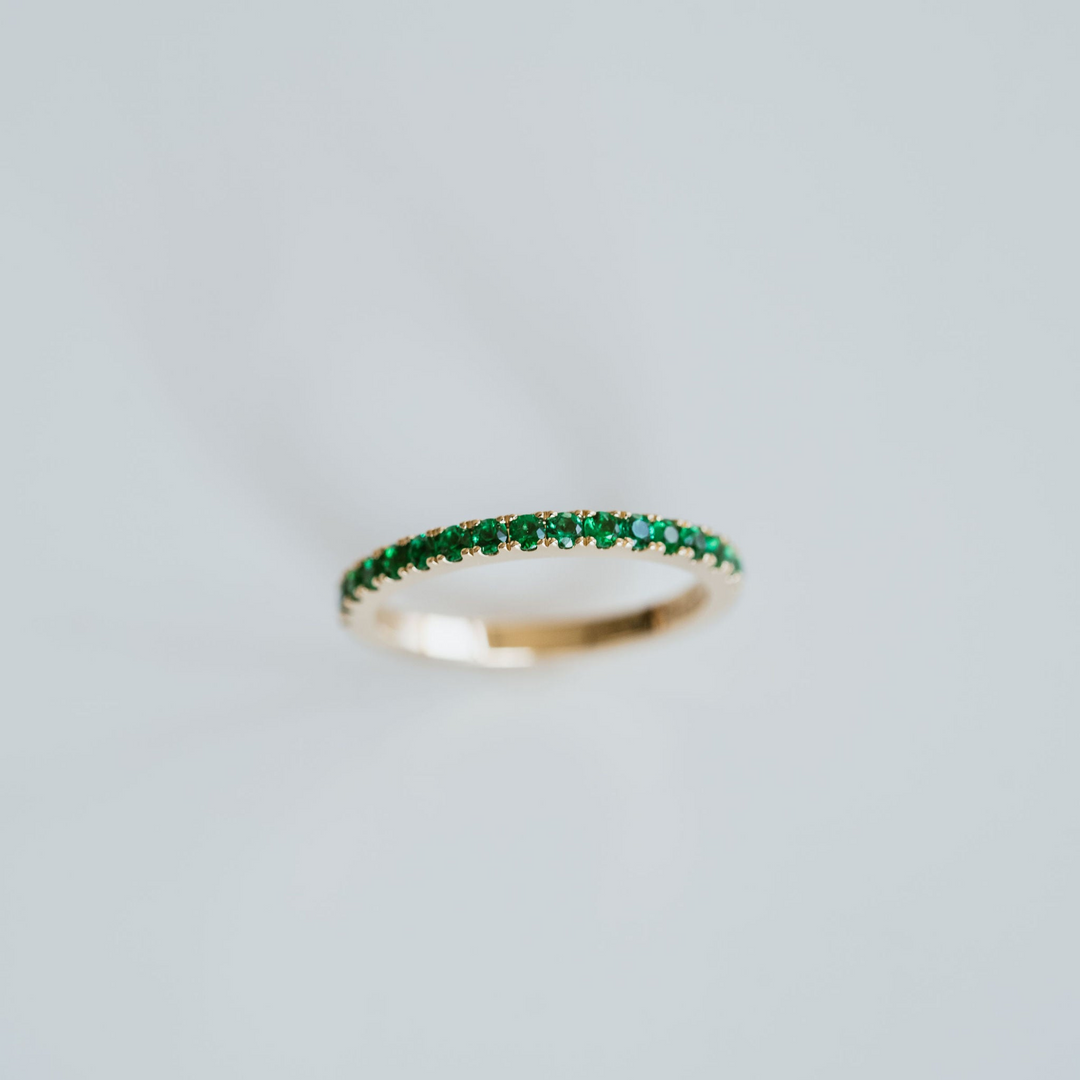 Emerald Pavè Band - 1.8mm