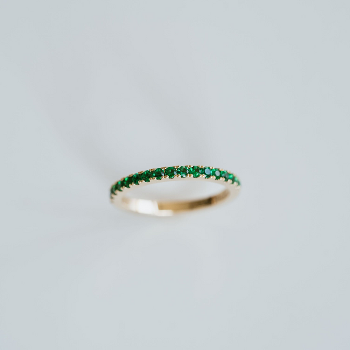 Emerald Pavè Band - 1.8mm