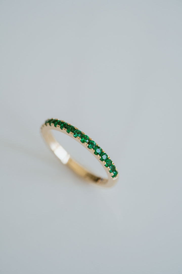 Emerald Pavè Band - 1.8mm