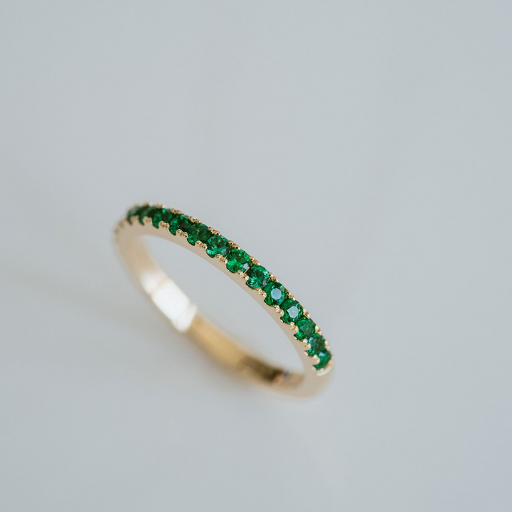 Emerald Pavè Band - 1.8mm