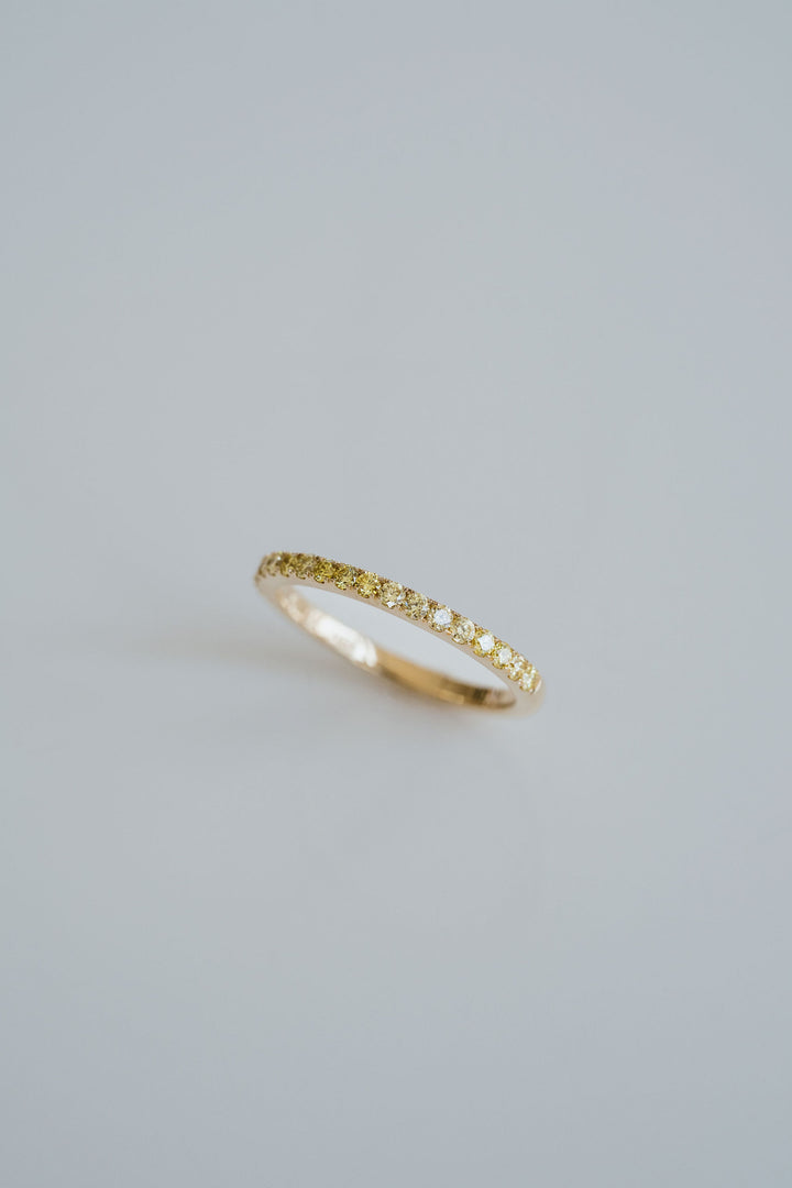 Yellow Diamond Pavè Band - 1.8mm