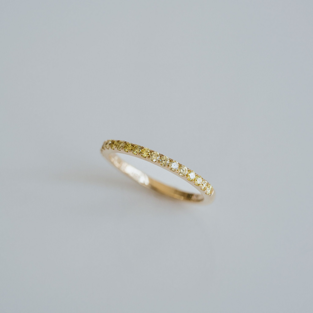Yellow Diamond Pavè Band - 1.8mm