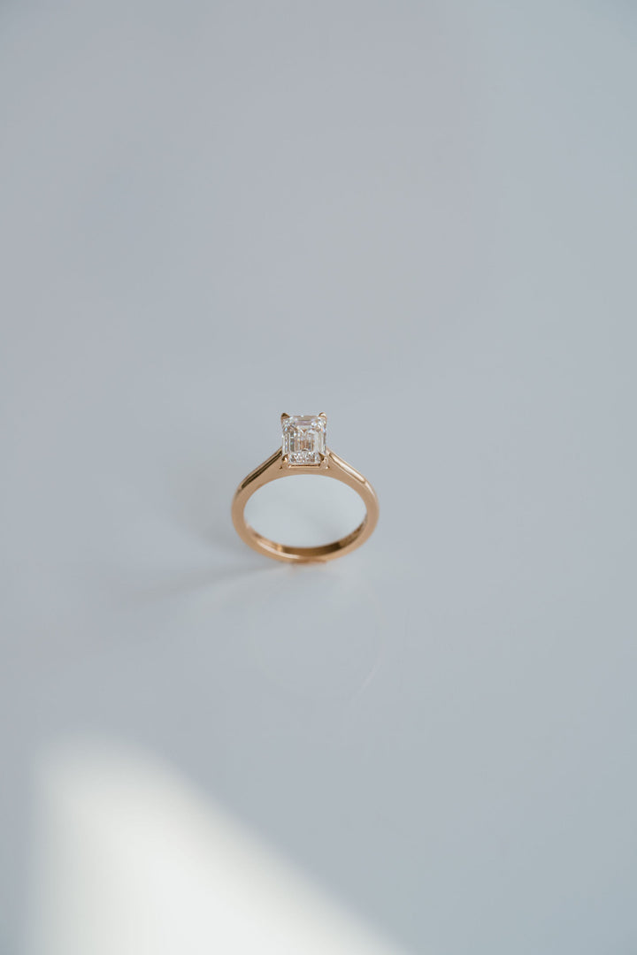 Emerald Cut Diamond Dominion Ring