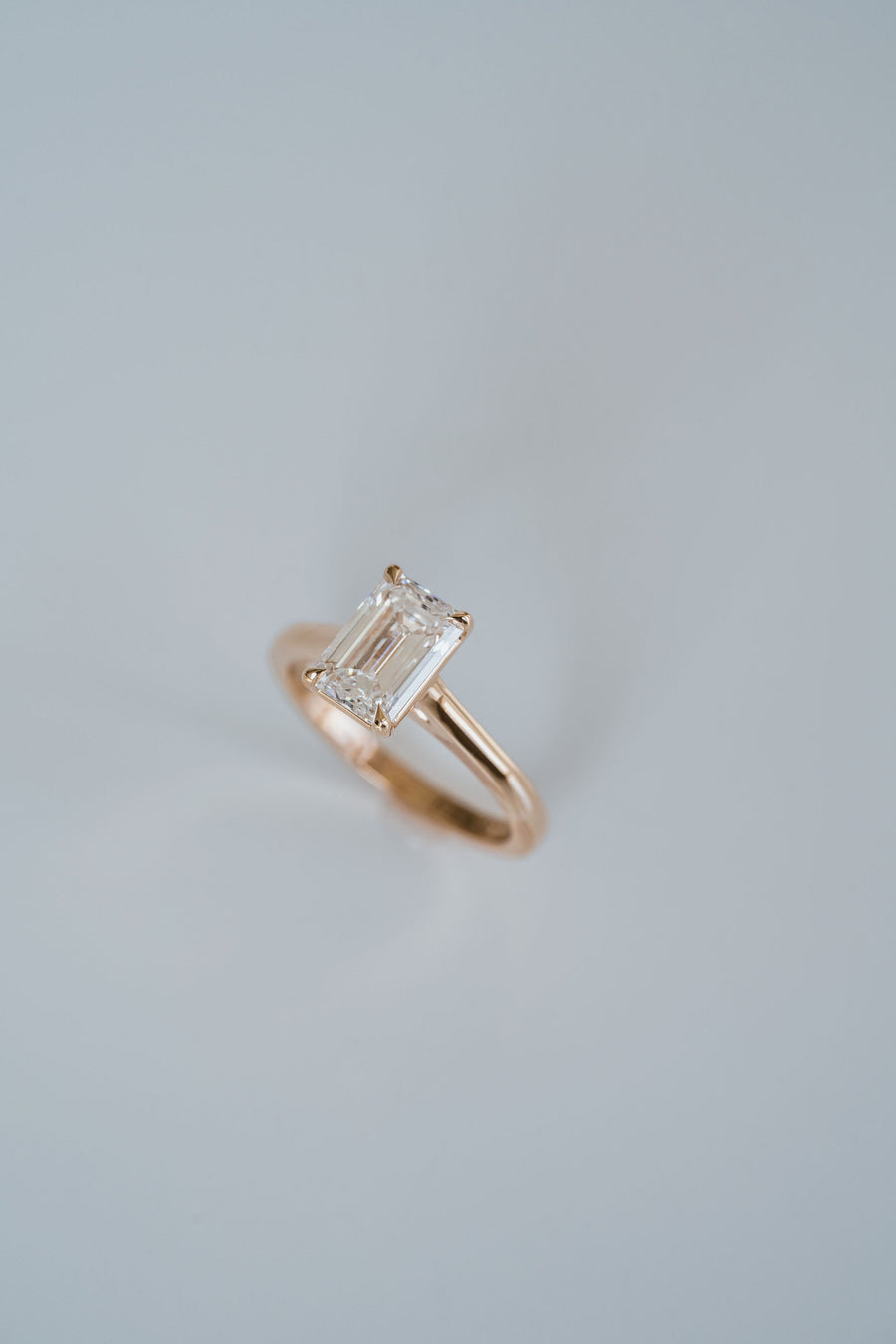 Emerald Cut Diamond Dominion Ring