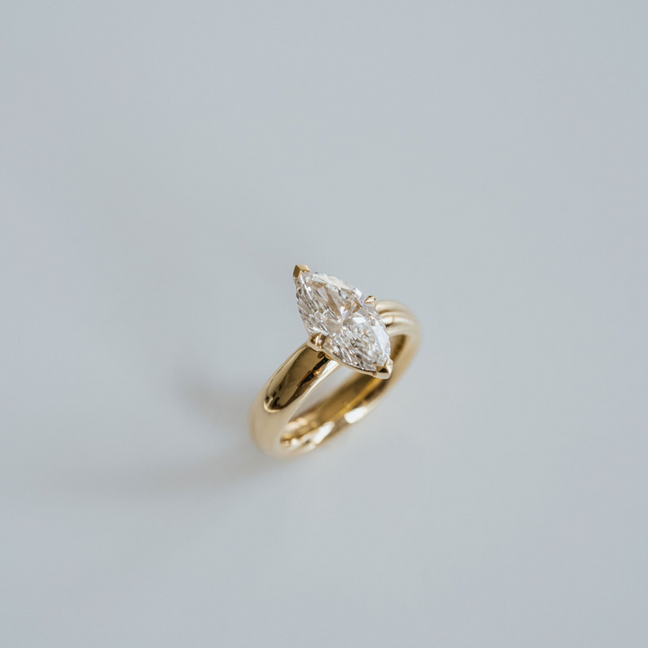 Marquise Diamond Promenade Ring