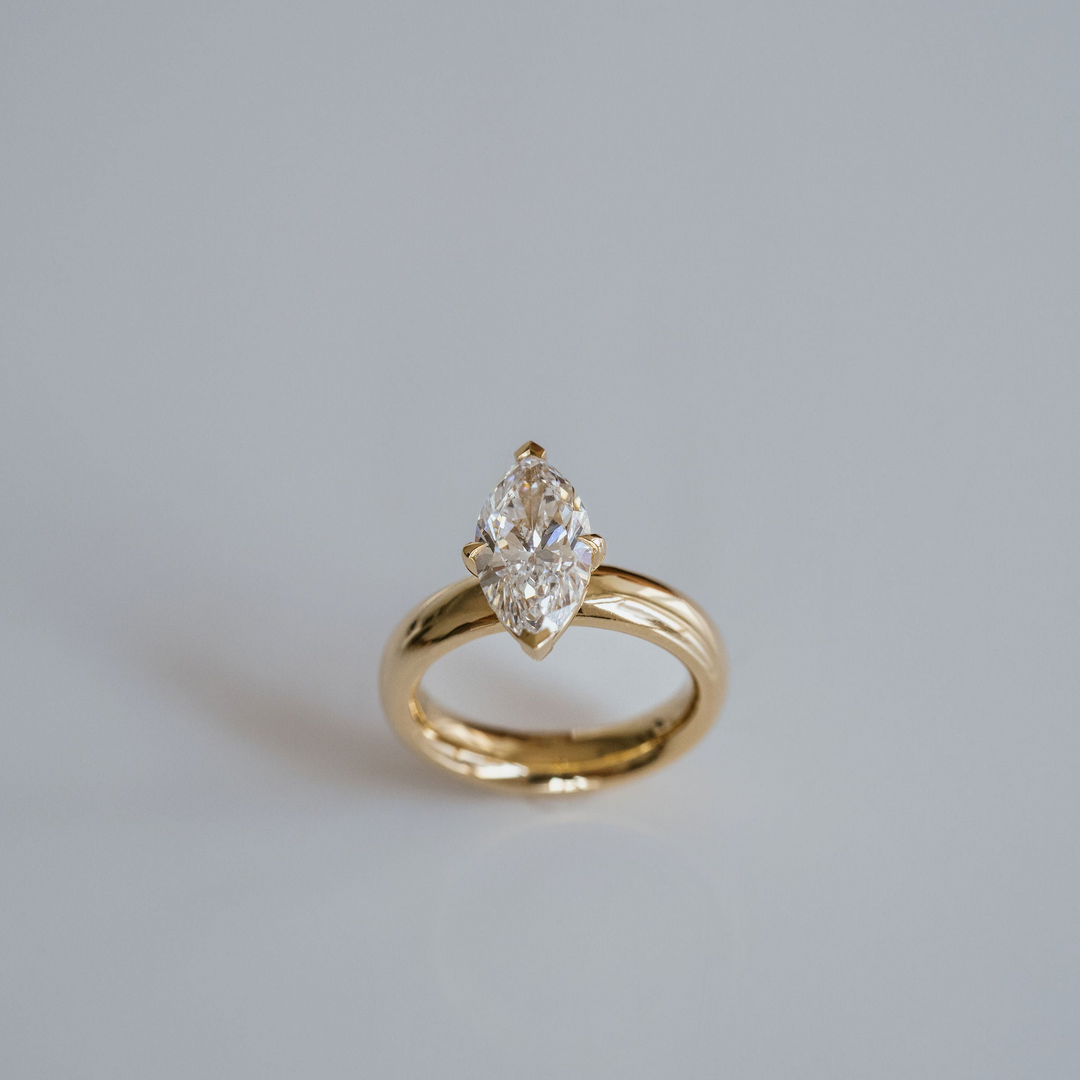 Marquise Diamond Promenade Ring