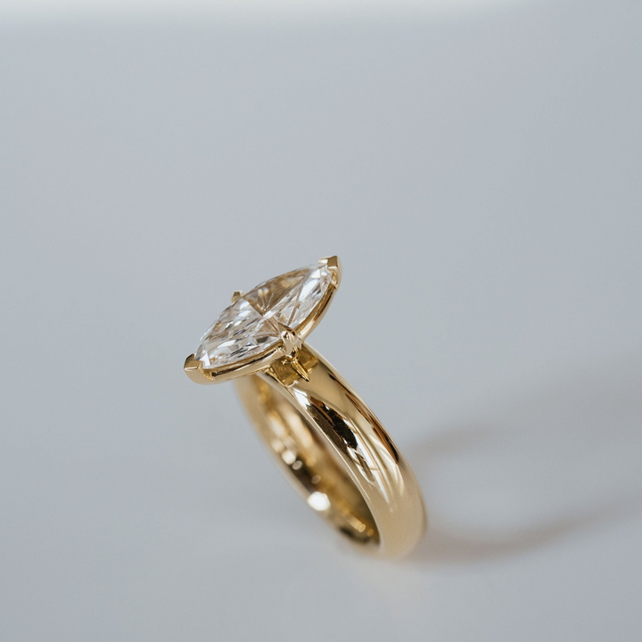 Marquise Diamond Promenade Ring