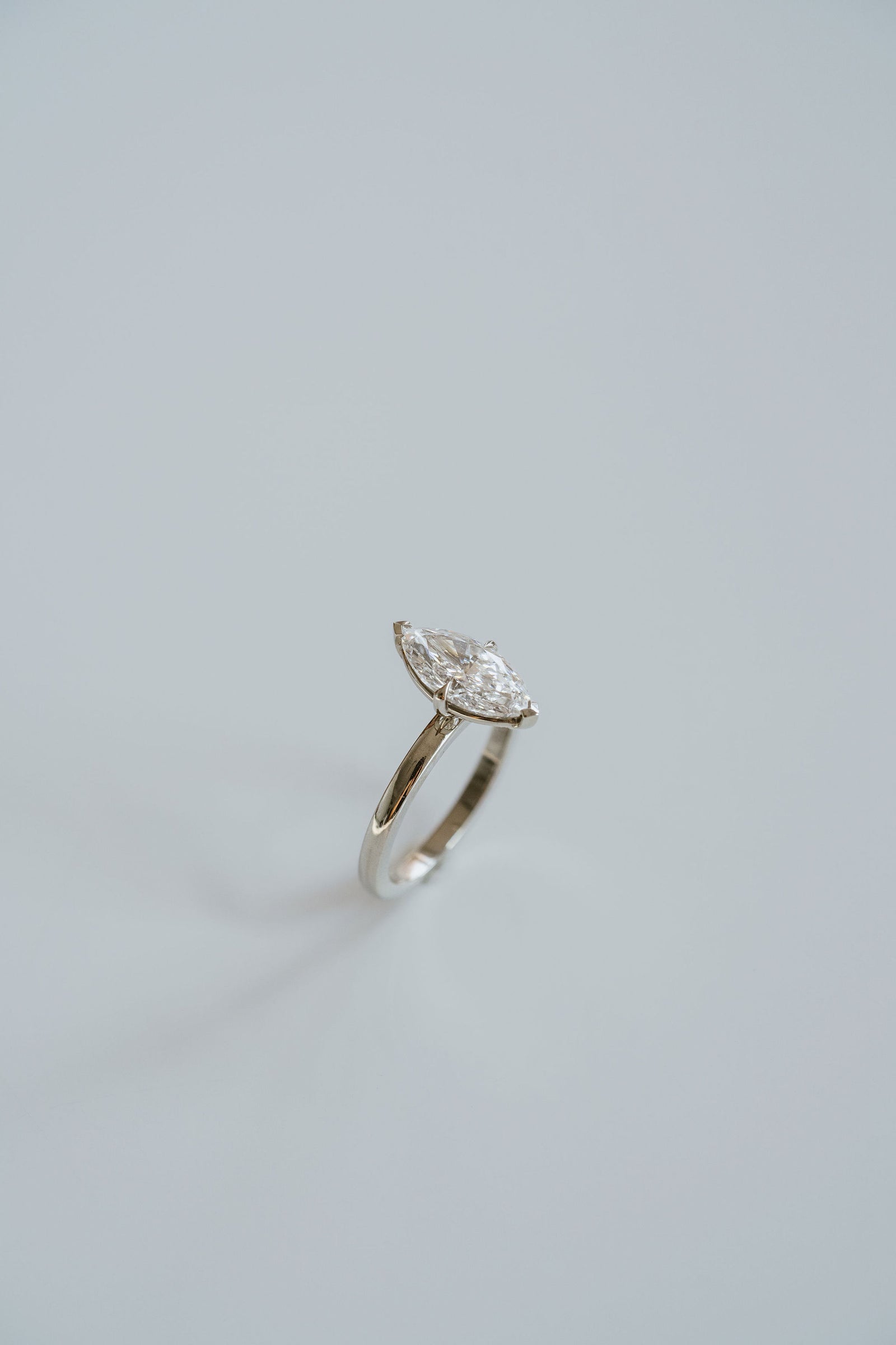 Marquise Diamond Cavalier Solitaire
